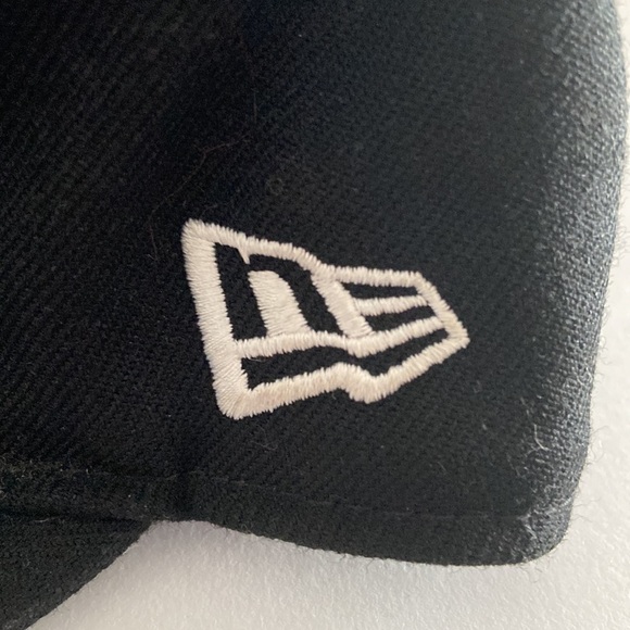 Vintage New Era LA Dodgers Fitted 100% Wool Genuine 59 Fifty MBL Size  7 3/8 - Picture 9 of 11